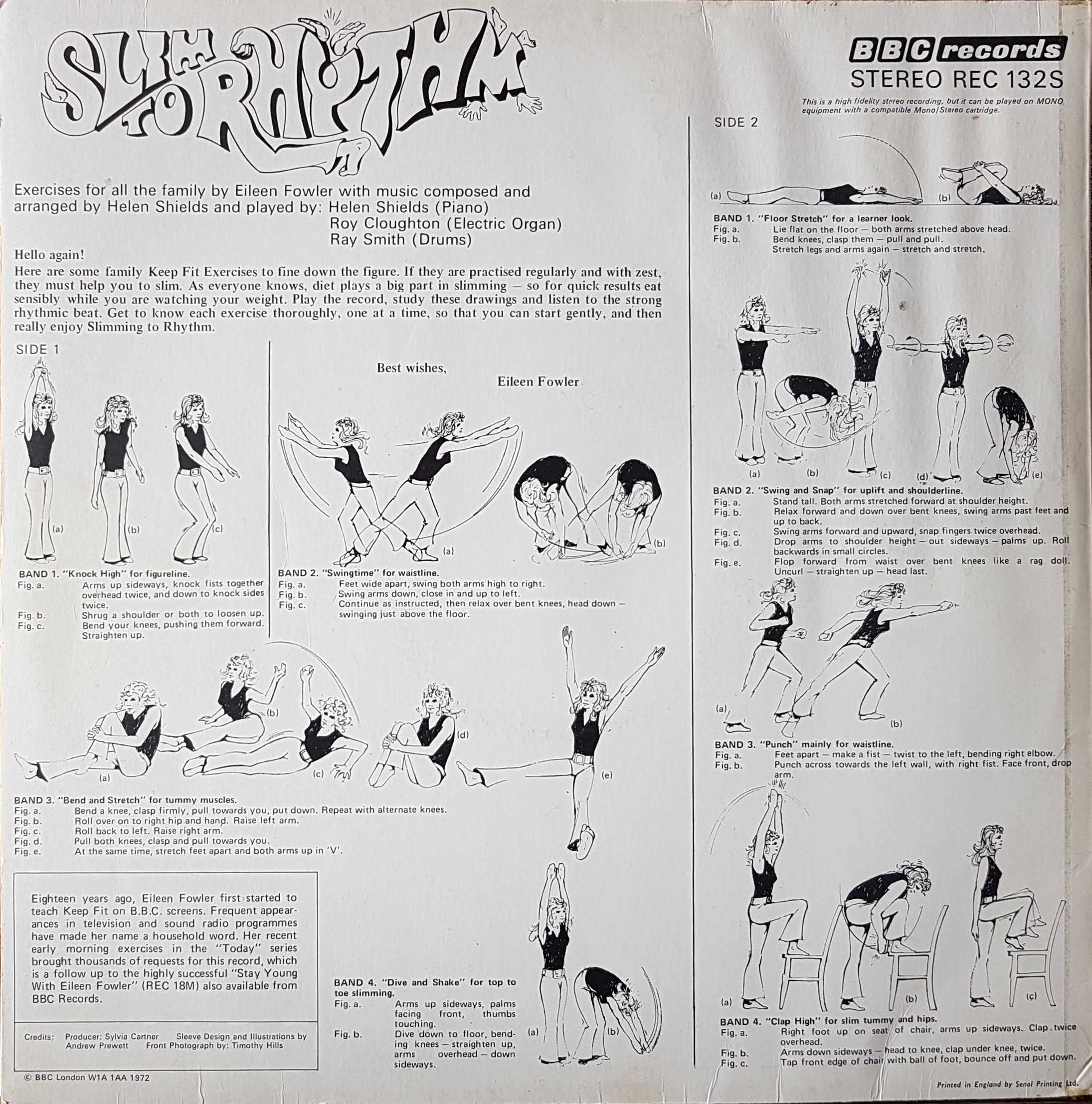 Picture of REC 132 Slim to rhythm by artist Eileen Fowler from the BBC records and Tapes library